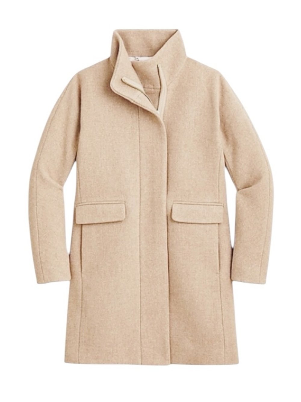 J. Crew Cocoon Coat Italian Stadium Cloth Beige BM954 Size 2P NWOT‎